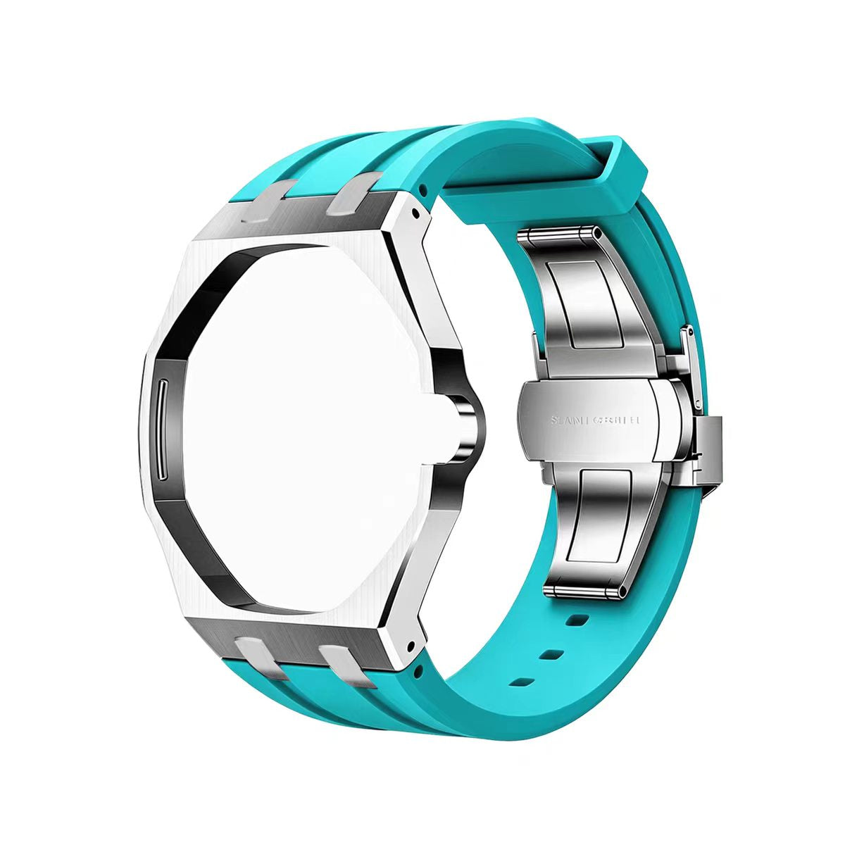 Metal Case & Silicone Strap