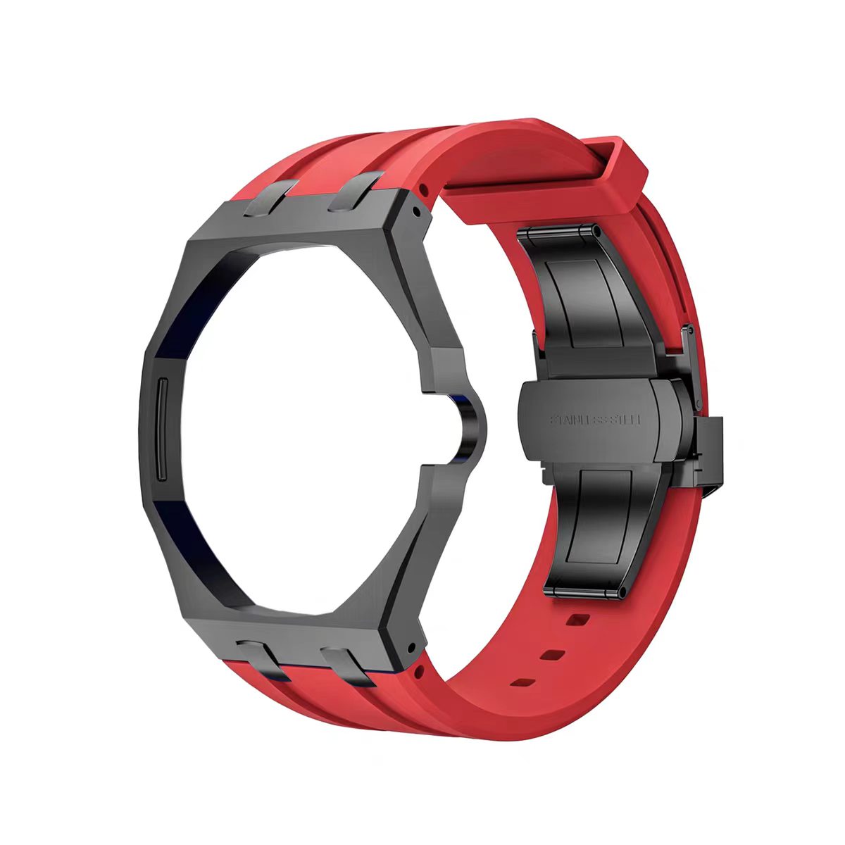 Metal Case & Silicone Strap
