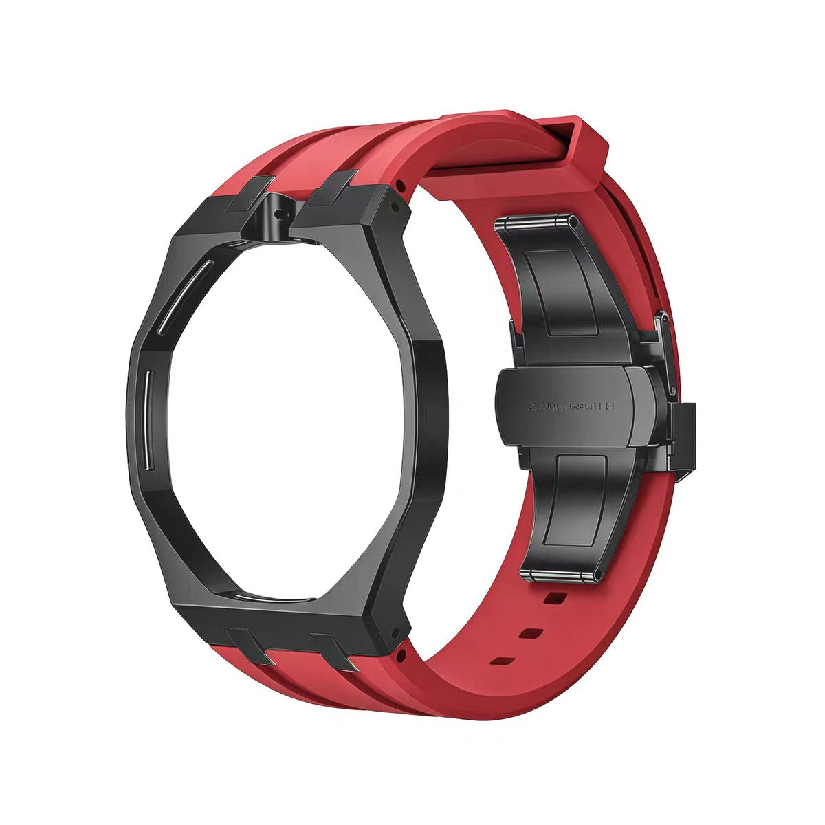 Metal Case & Silicone Strap