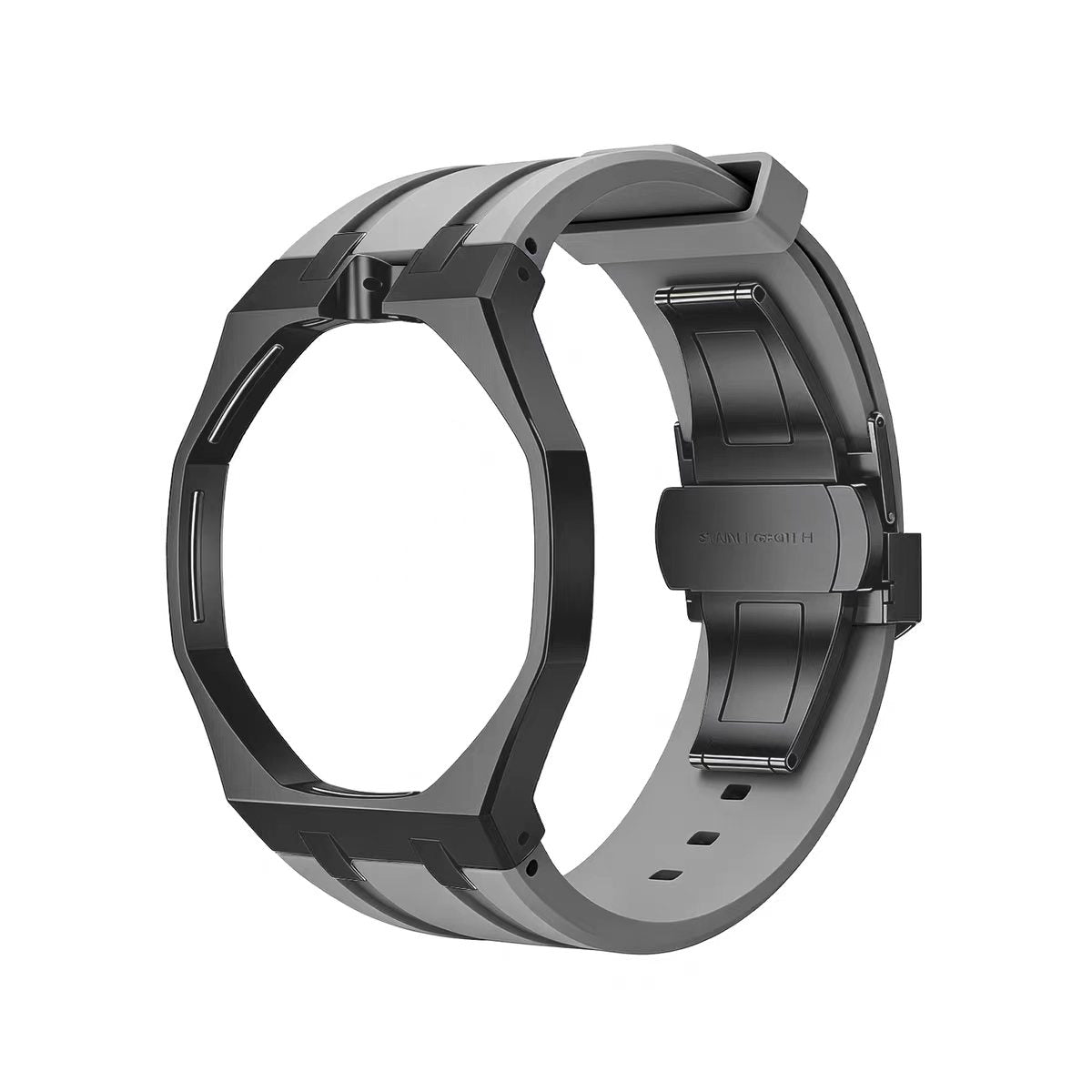 Metal Case & Silicone Strap