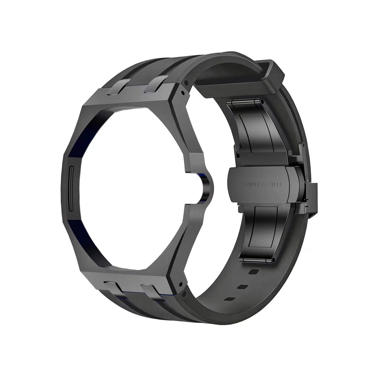 Metal Case & Silicone Strap