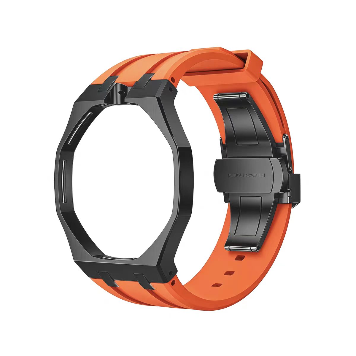 Metal Case & Silicone Strap
