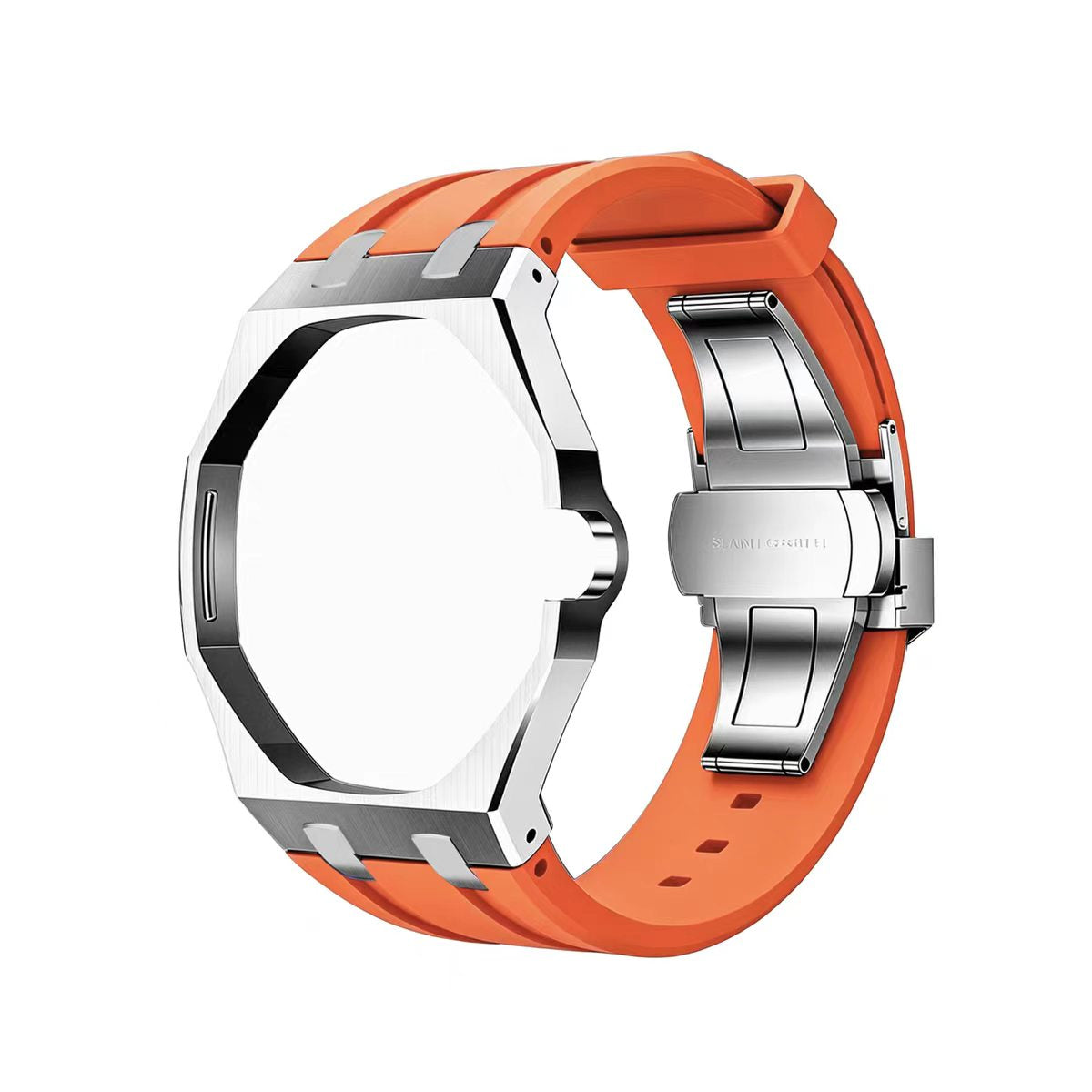 Metal Case & Silicone Strap