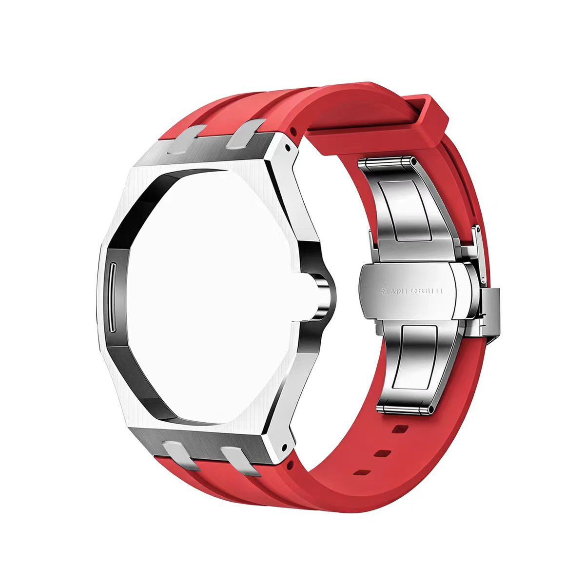Metal Case & Silicone Strap