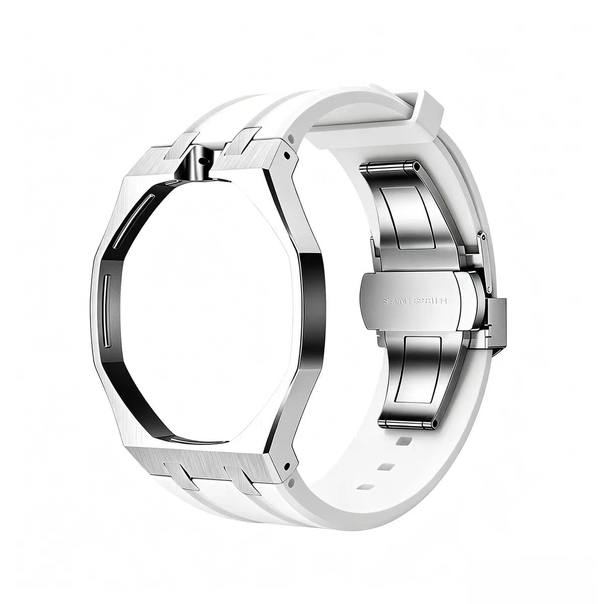 Metal Case & Silicone Strap