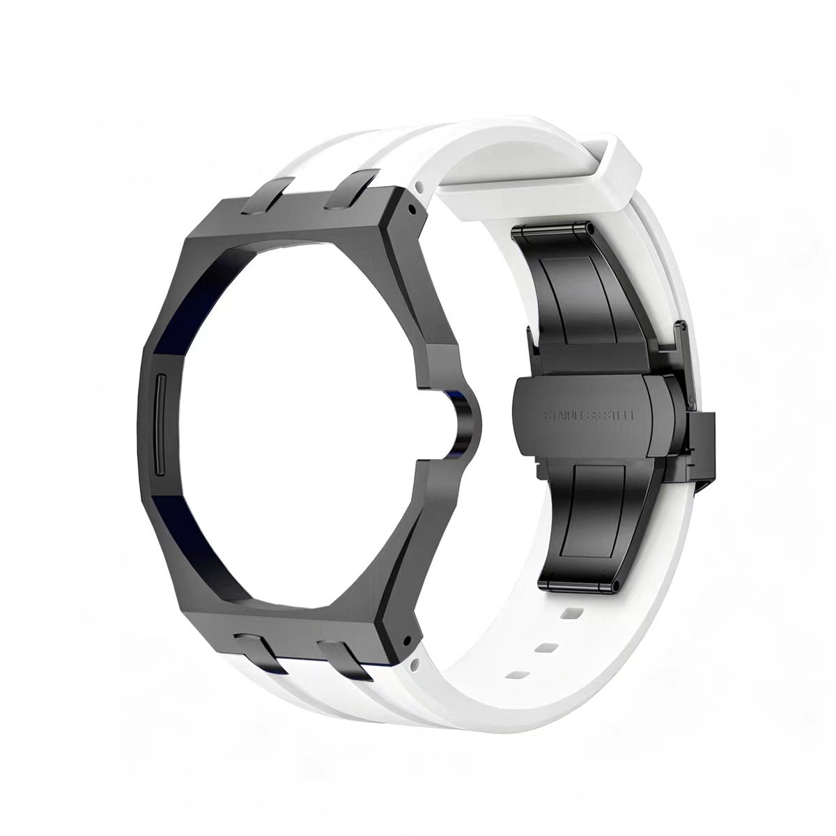 Metal Case & Silicone Strap
