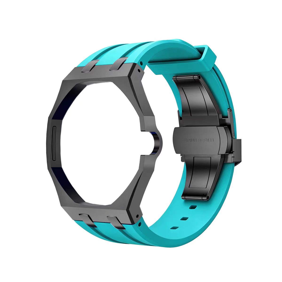 Metal Case & Silicone Strap