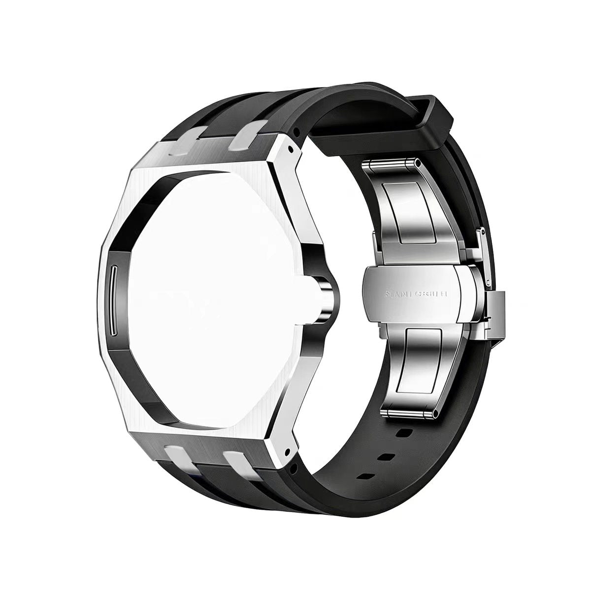 Metal Case & Silicone Strap