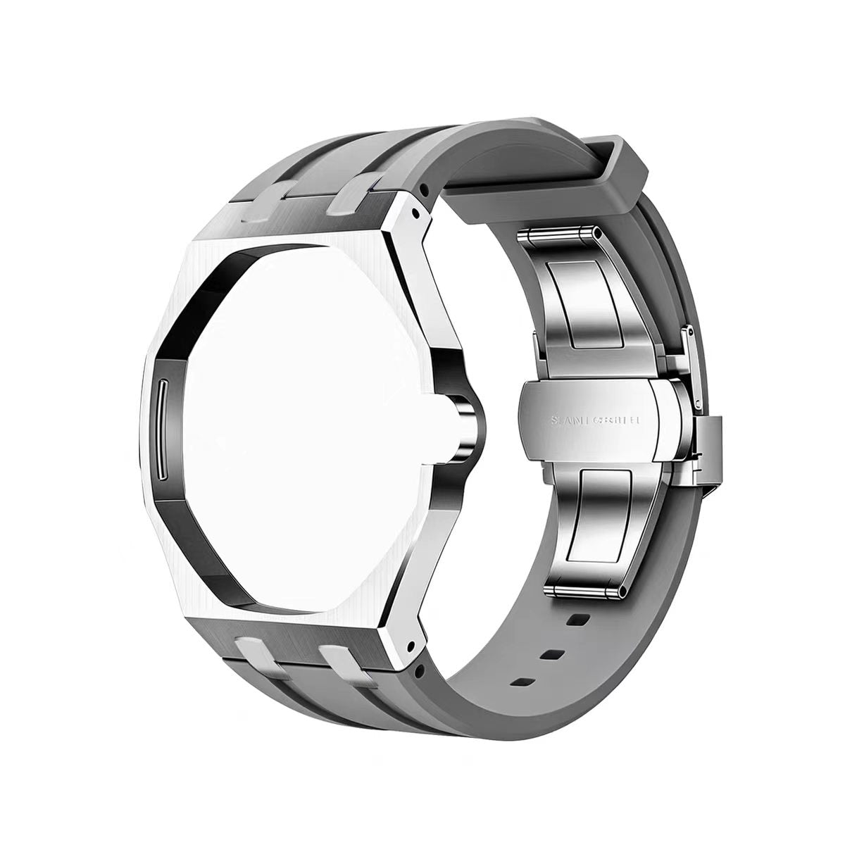 Metal Case & Silicone Strap
