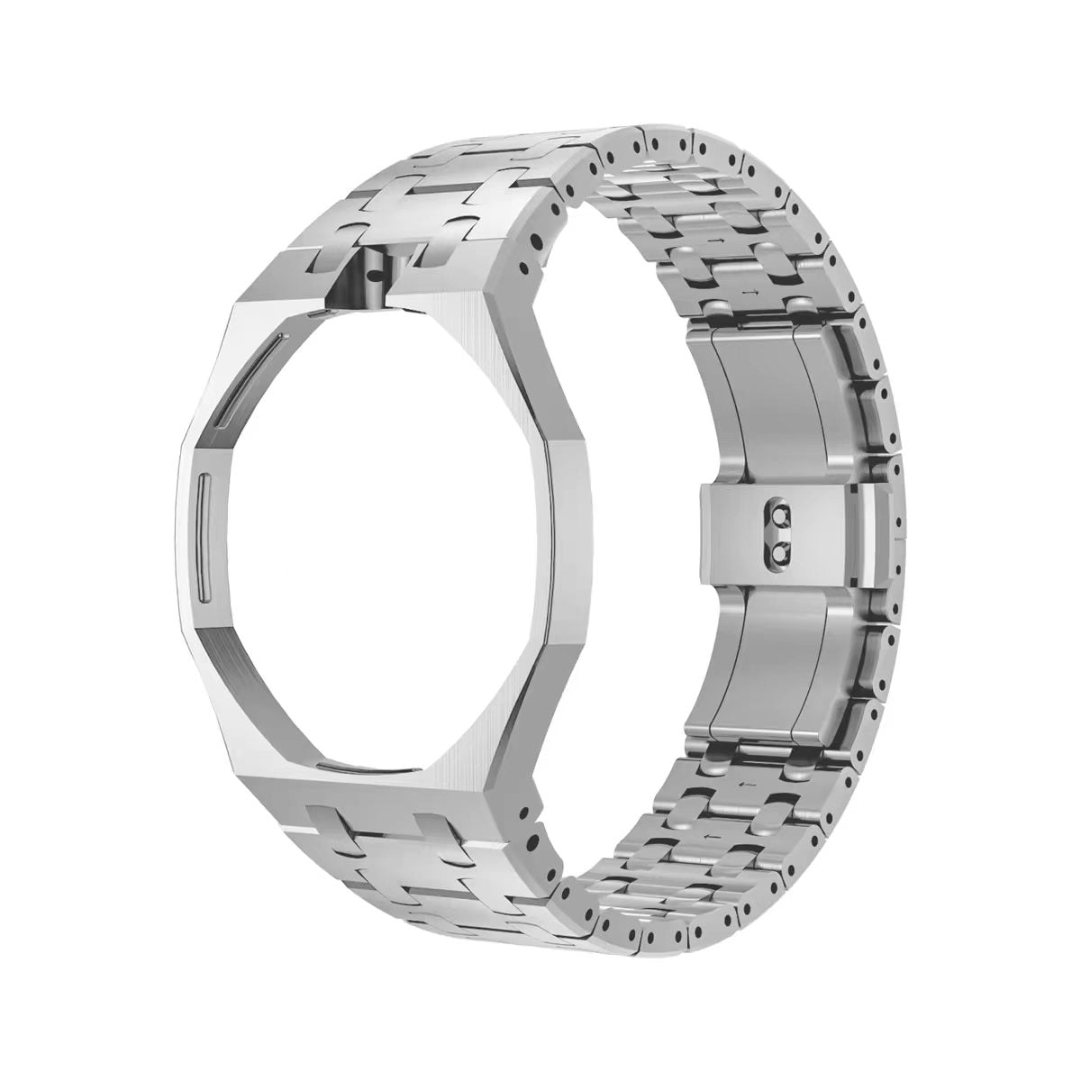Metal Case & Silicone Strap